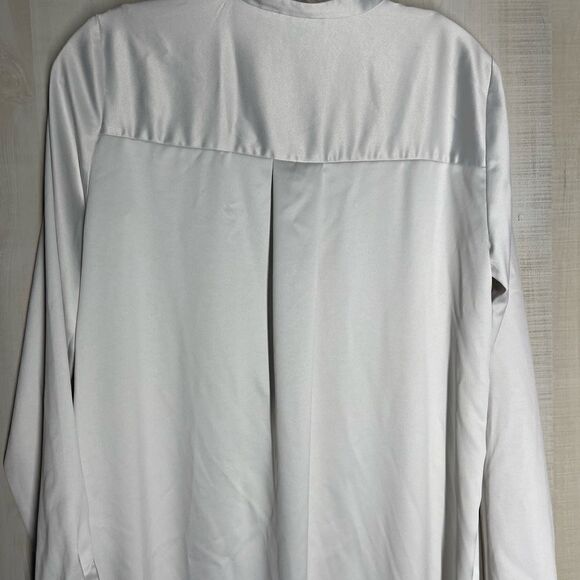Eileen Fisher silver gray long tunic top, size XS - Picture 10 of 15